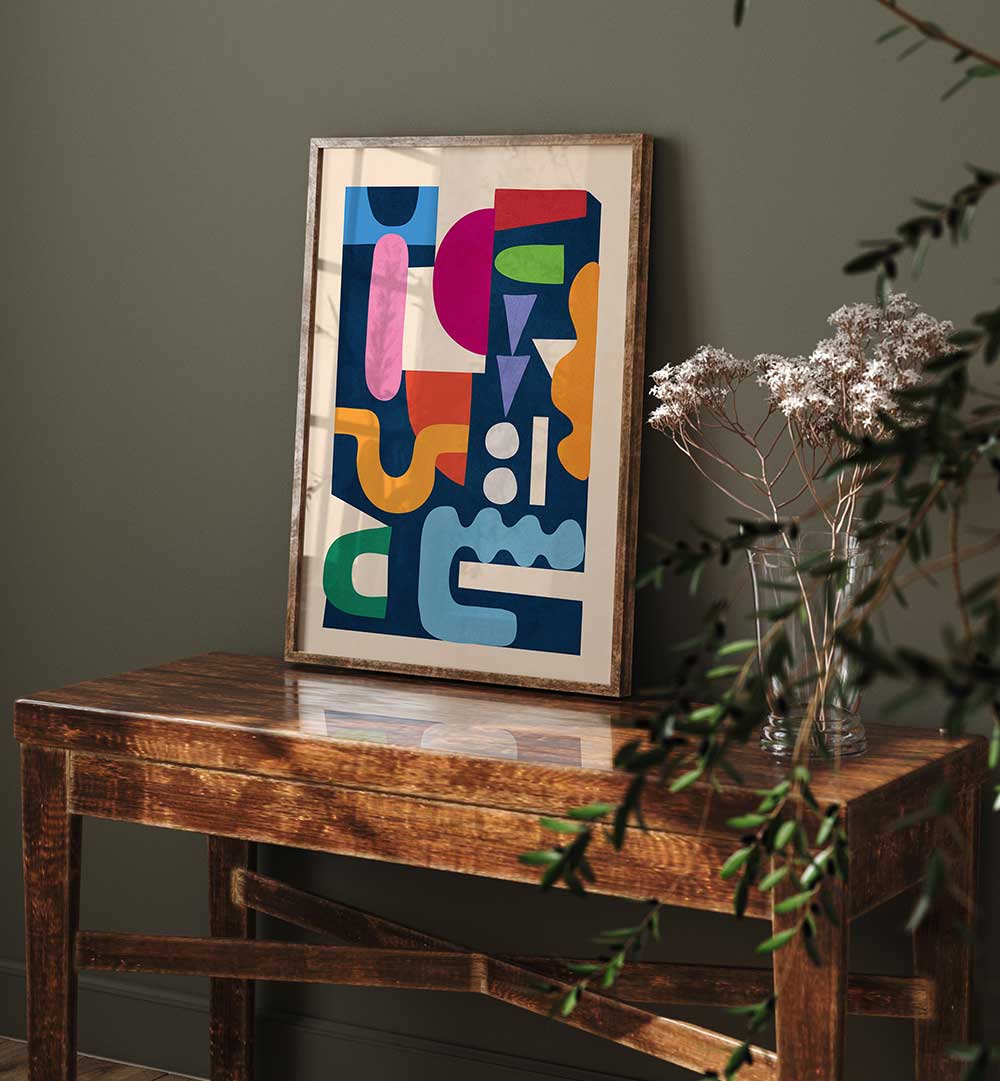 COLORFUL GEOMETRY , GEOMETRIC ART PRINTS