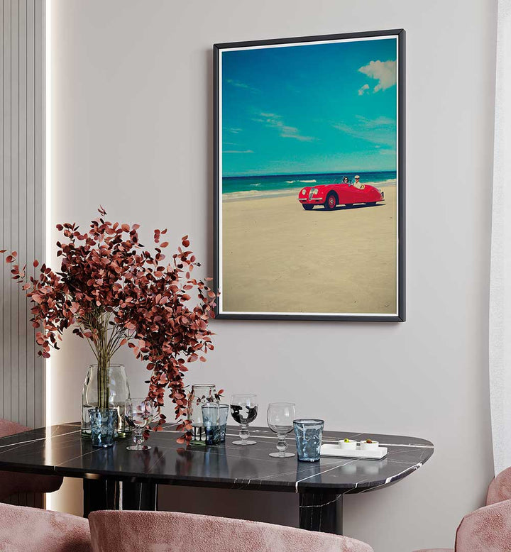 THE RED CAR , PHOTOGRAPHY PRINTS