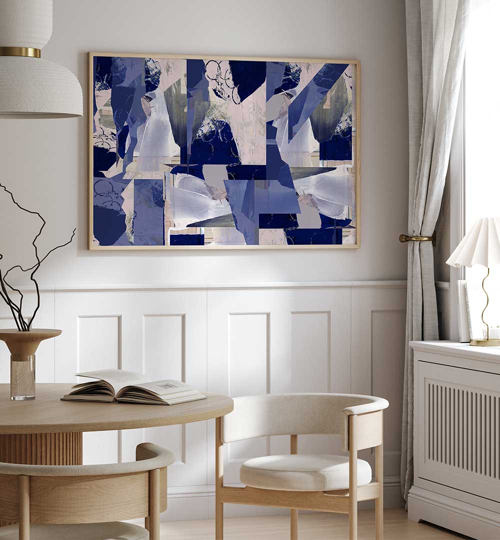 Vibrant abstract painting from MUSIC FOR THE EARTH II, showcasing creativity and emotion in a stylish setting.