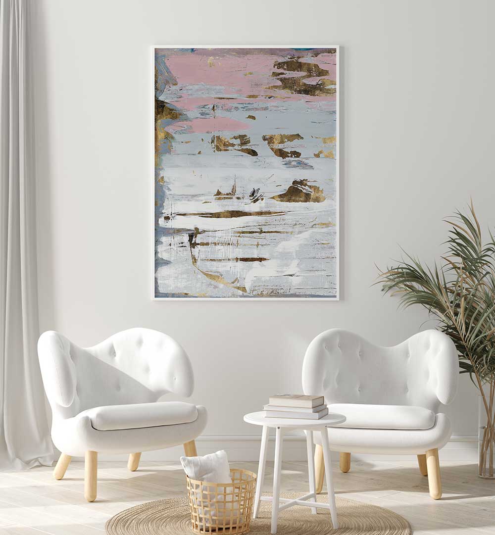 Elevate your decor with SOFT WHITES II, ABSTRACT PAINTINGS, showcasing elegance and modernity in high-quality acrylics.
