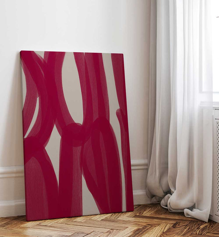 COLOUR PALETTE BURGUNDY IV , ABSTRACT PAINTINGS