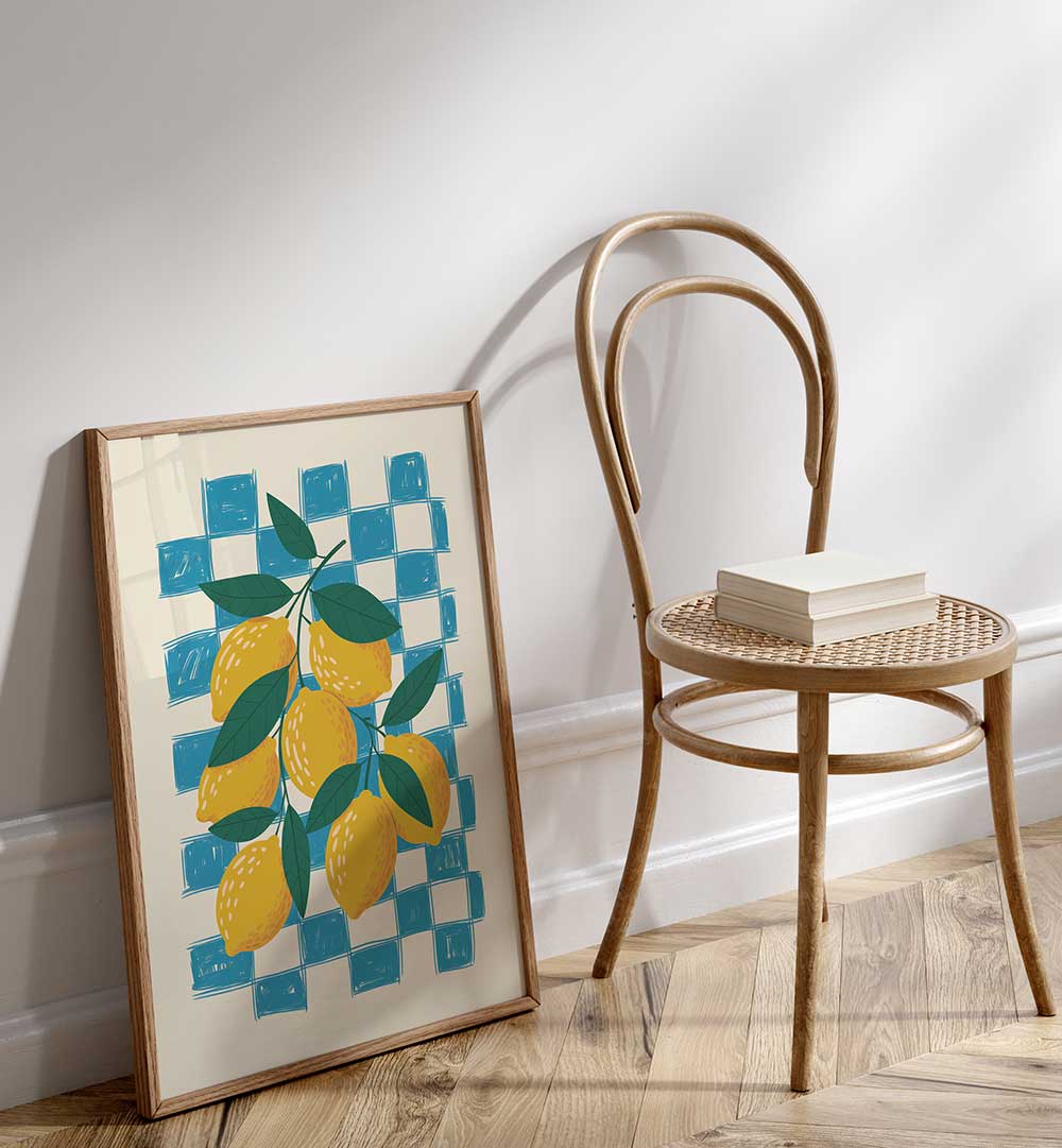 LEMON AND CHECKS NO 1 , KITCHEN POSTERS