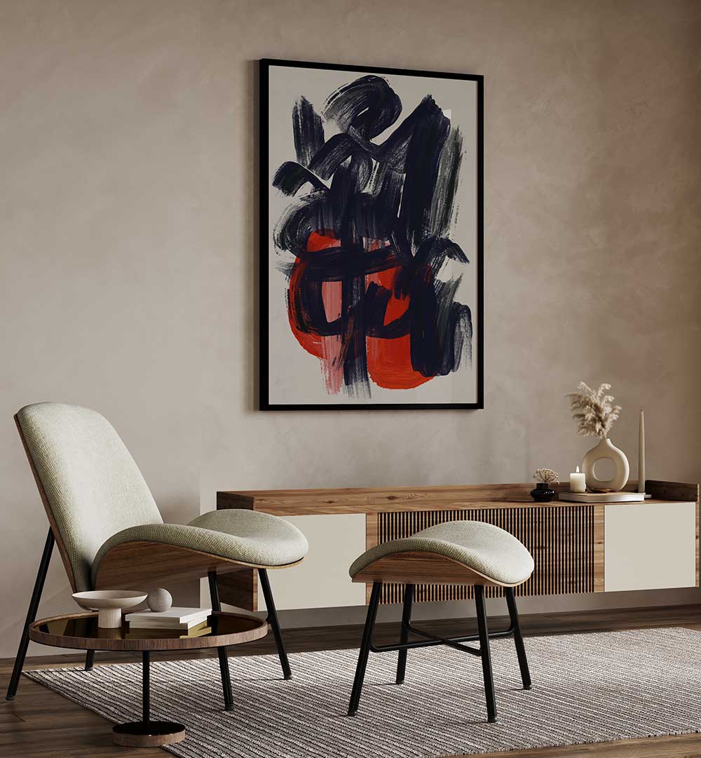 CHAOTIC BRUSHSTROKES , ABSTRACT PAINTINGS