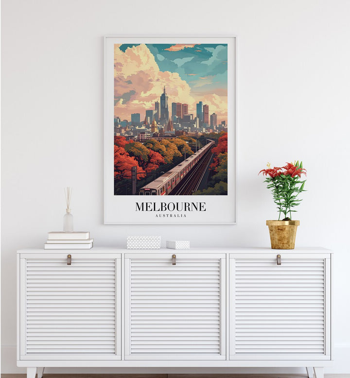 MELBOURNE  - AUSTRALIA , TRAVEL POSTERS