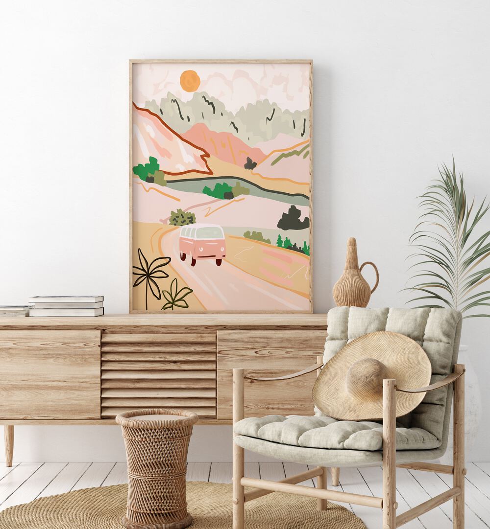 Explore the serene beauty of PASTEL JOURNEY, LANDSCAPE PAINTINGS, featuring vibrant pastels and a tranquil scenery.