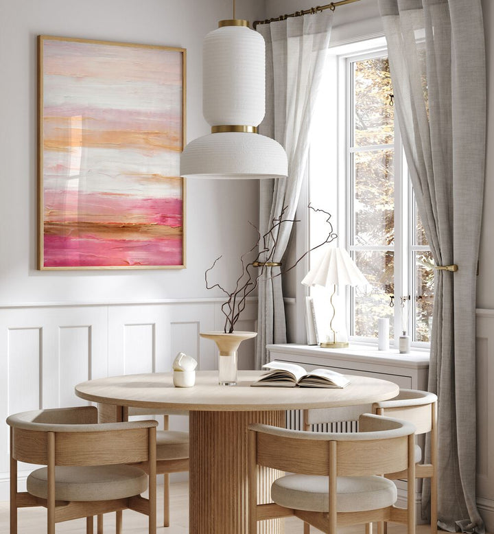 Golden Dawn Waves, abstract paintings that add elegance and tranquility to your home decor with mesmerizing golden hues.