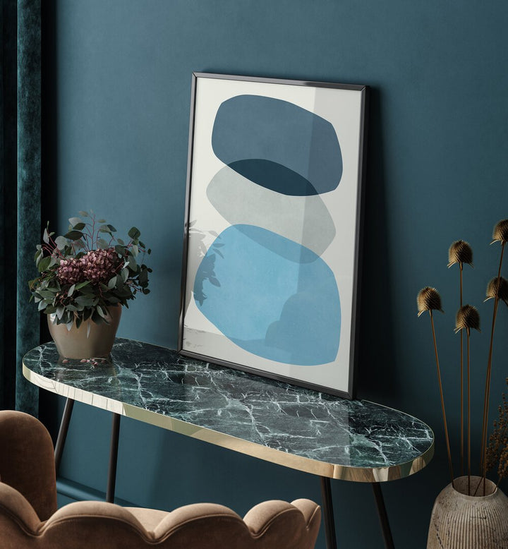 Elegant ROCK OVERLAY, ABSTRACT PAINTINGS complement modern decor, adding a stylish touch to any indoor space.