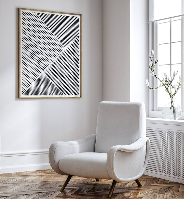 Stylish BLACK AND WHITE LINE ART, GEOMETRIC ART PRINTS enhancing modern living spaces with timeless elegance.