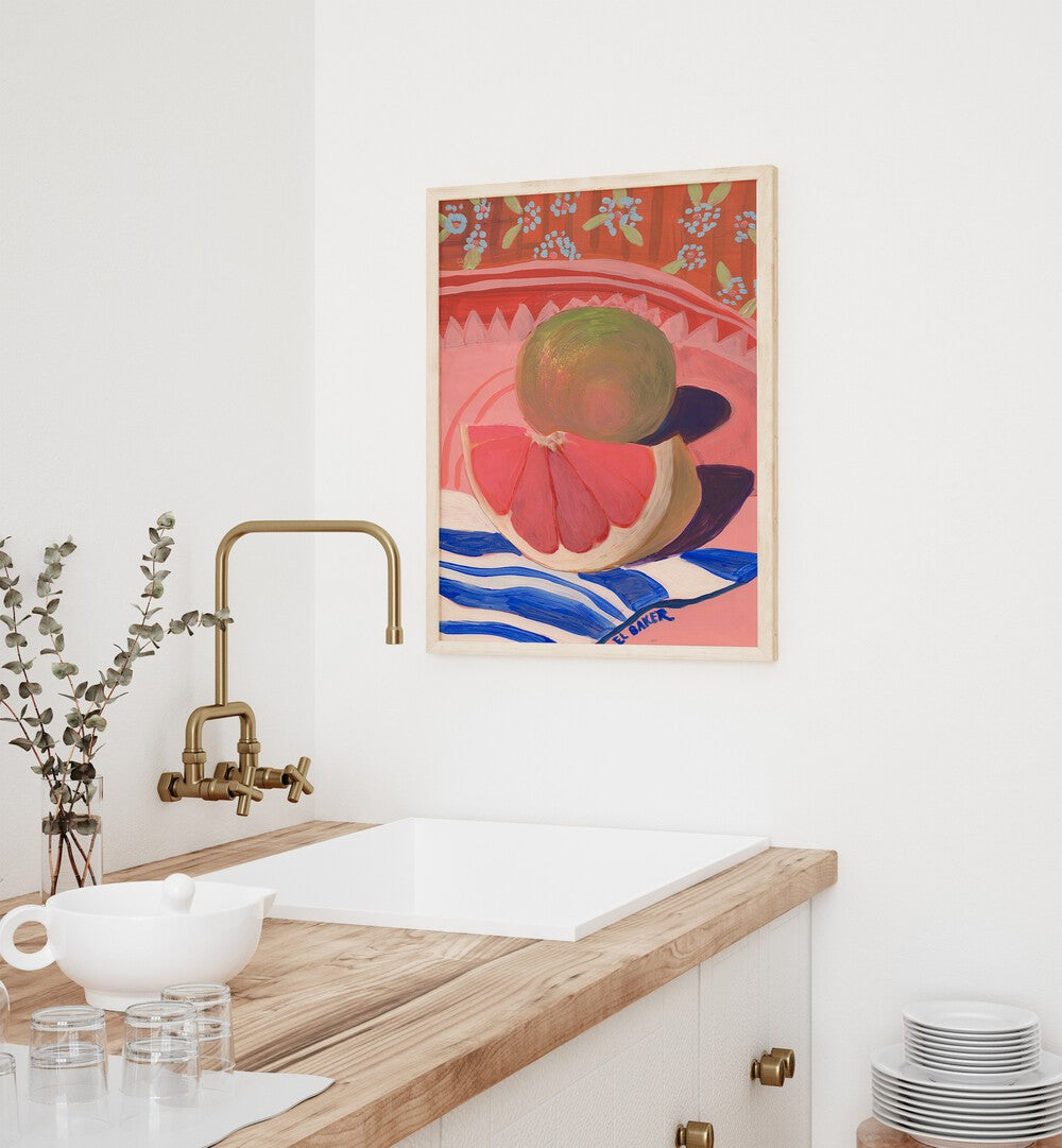 GRAPE FRUIT STILL LIFE , KITCHEN POSTERS