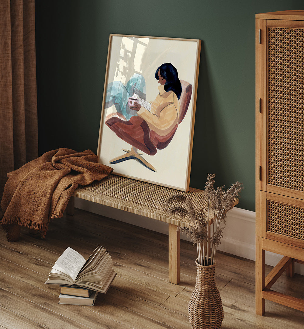 READING CHAIR , FASHION POSTERS