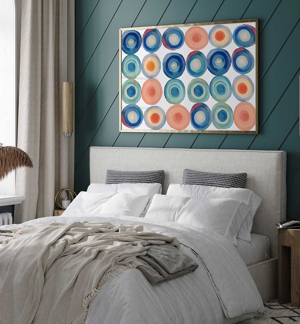 MULTI COLOURED  CIRCLES , ORGANIC FORMS