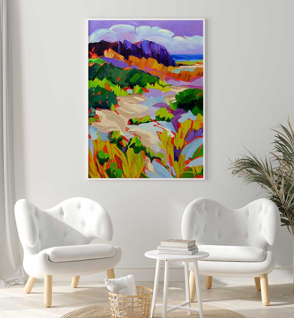 OVER THE DUNES V, LANDSCAPE PAINTINGS