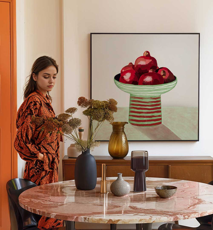 POMEGRANATE FRUIT BOWL , KITCHEN POSTERS