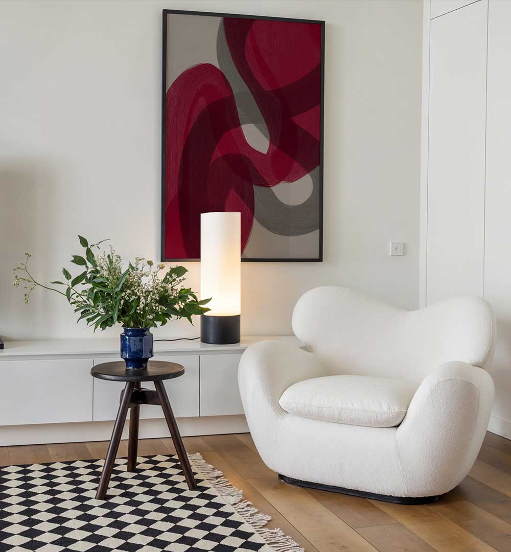 COLOUR PALETTE BURGUNDY XV , ABSTRACT PAINTINGS