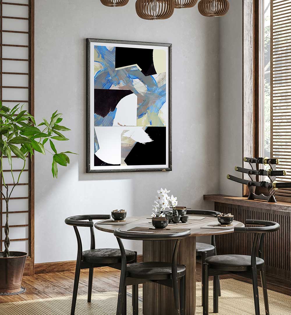 Elevate your decor with BLUE NEUTRAL BEIGE III, ABSTRACT PAINTINGS, showcasing modern elegance and soothing tones.