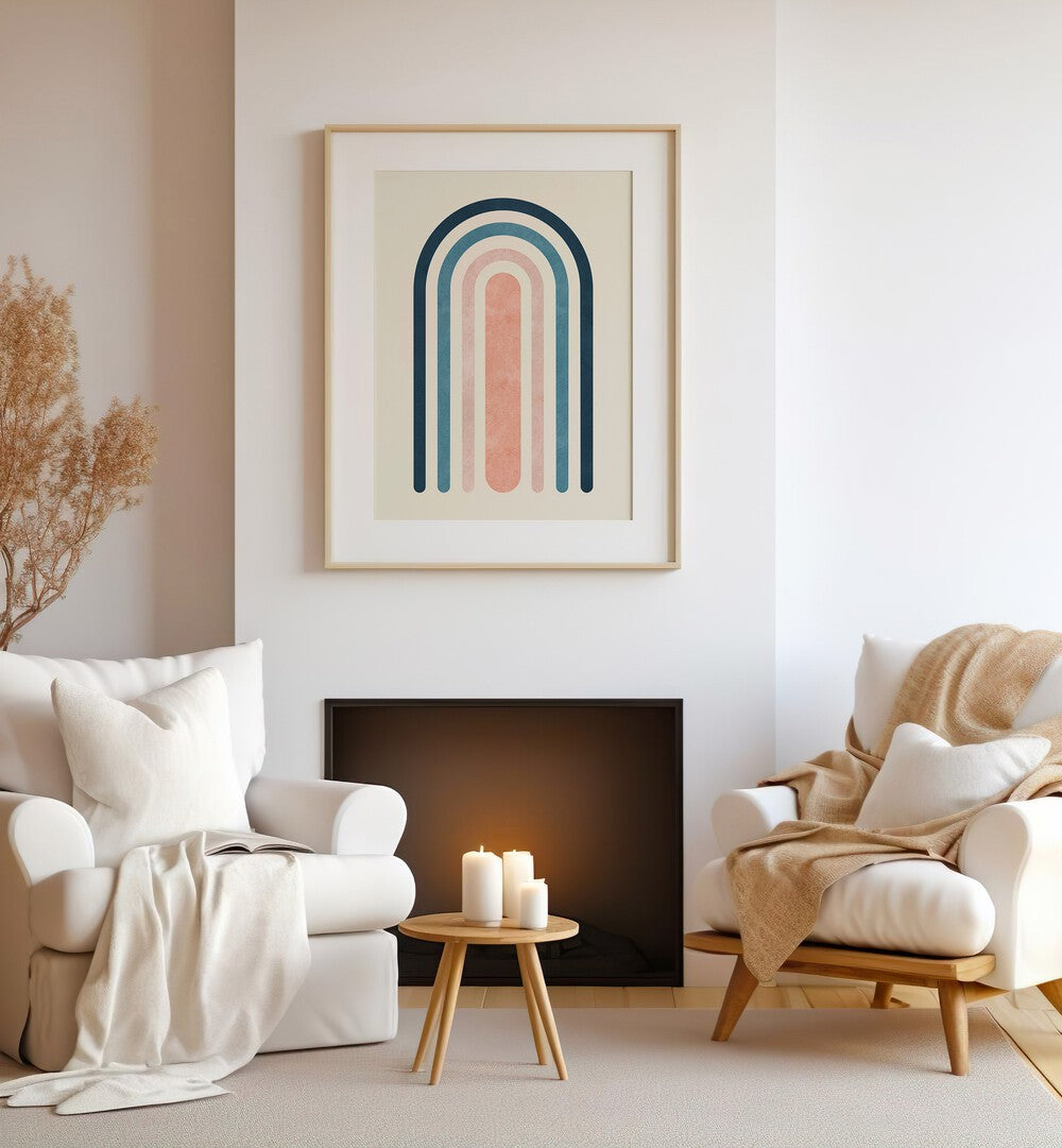 LINES AND ARCS VI, BOHO ART PAINTINGS enhance any space with stylish, modern design elements and soothing colors.