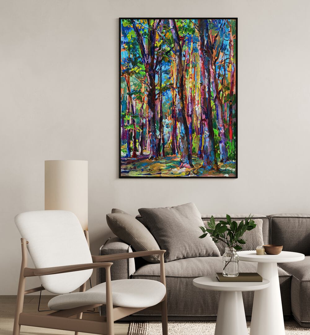 OAKS AND PINES , LANDSCAPE PAINTINGS