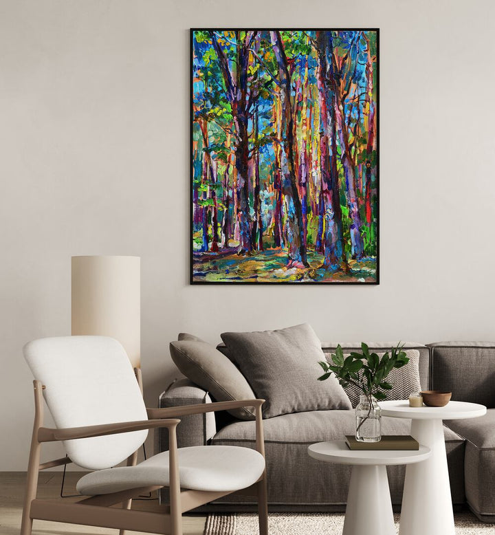 OAKS AND PINES , LANDSCAPE PAINTINGS