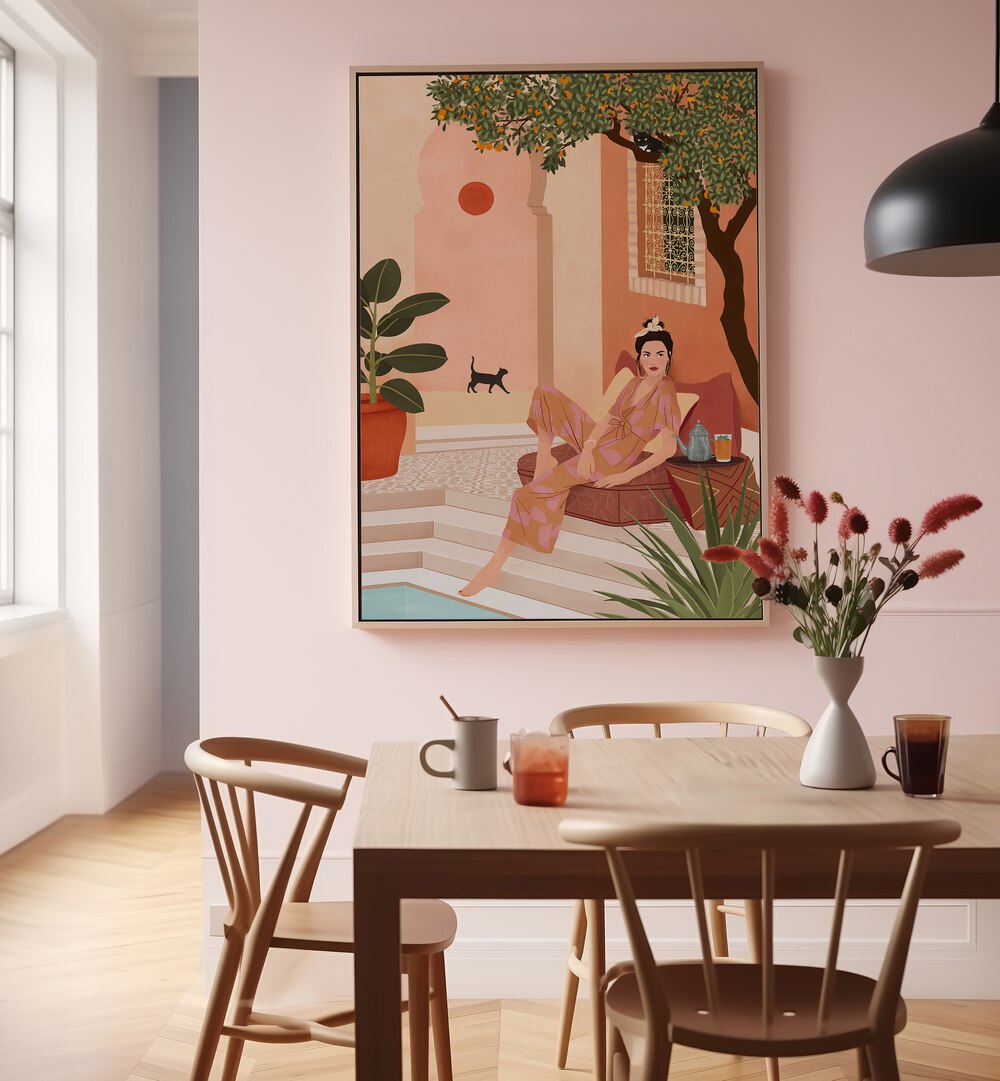 Explore the enchanting SECRET GARDEN , PORTRAITS by Petra Holikova, showcasing vibrant illustrations in a cozy setting.