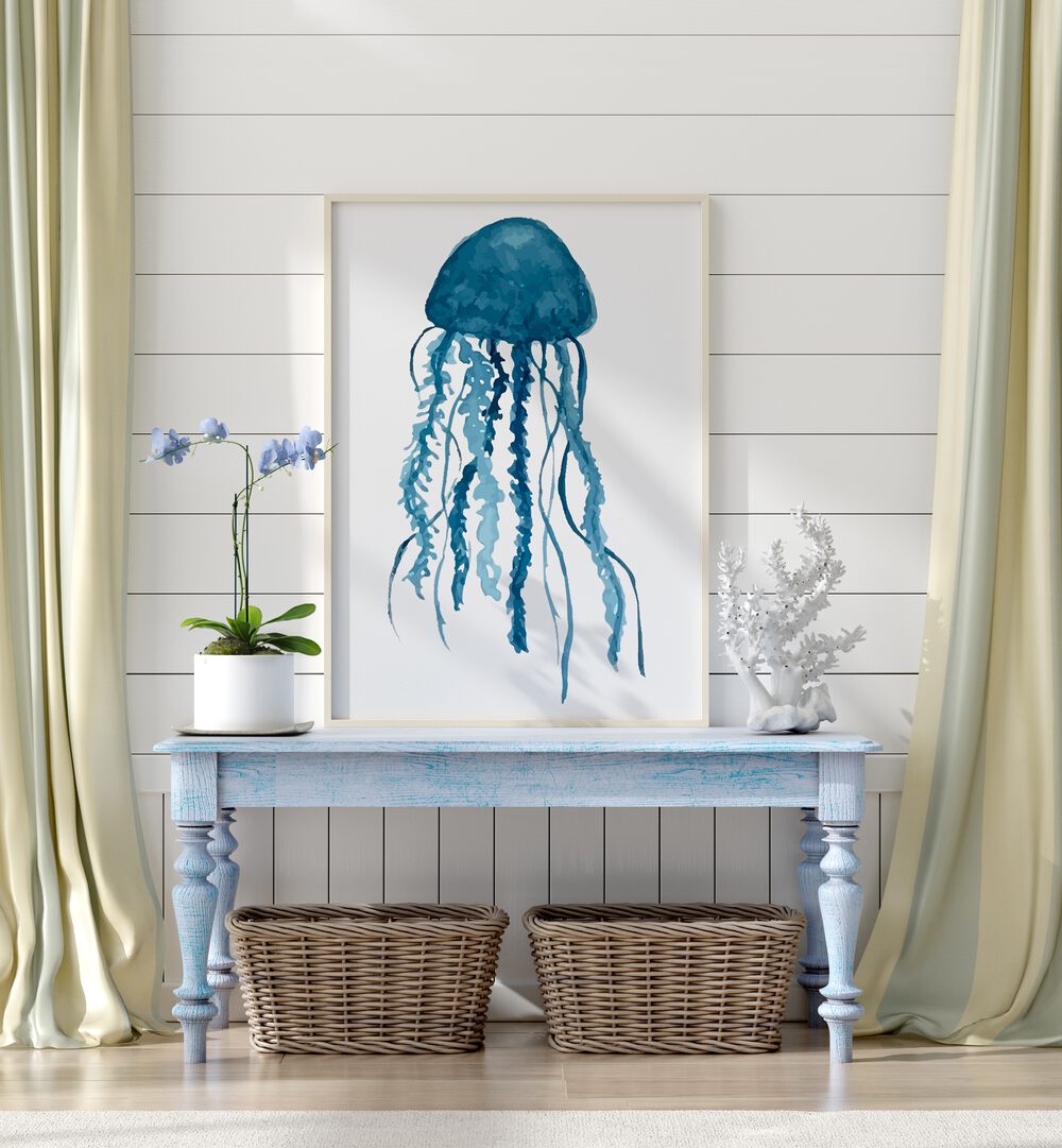 Serene MEDUSA Beach Paintings add a calming coastal vibe to your home decor, perfect for beach lovers.