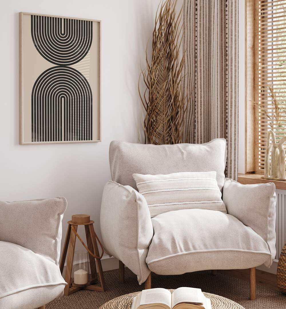 Stylish BLACK ARCH LINE ART, GEOMETRIC ART PRINTS enhance modern decor with elegant simplicity and minimalist design.