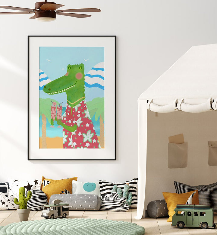 Bright and playful TROPICAL REFRESHMENTS, KIDS ROOM PAINTINGS to transform your child's space into a vibrant paradise.
