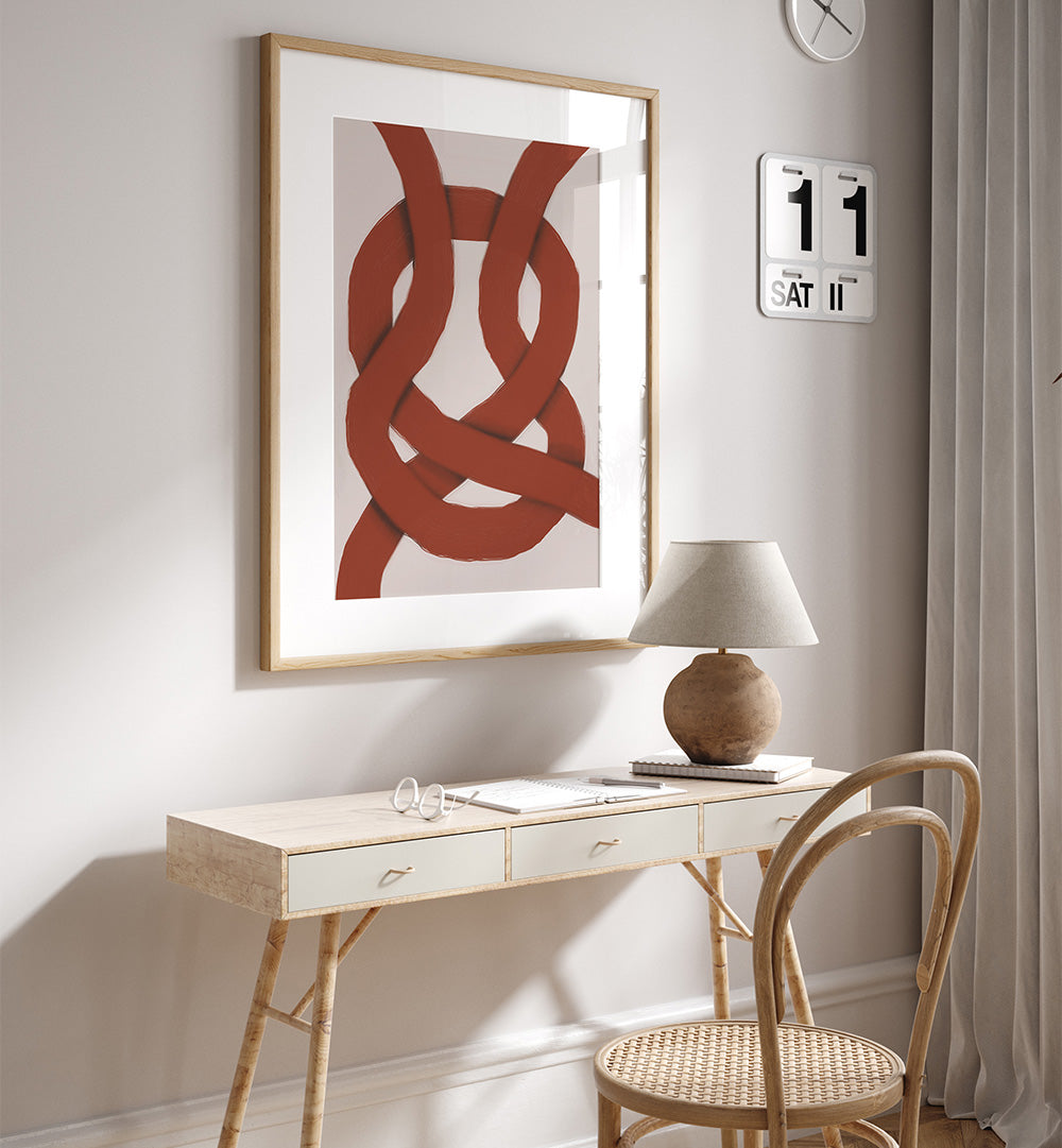 THE RED KNOT , ABSTRACT PAINTINGS