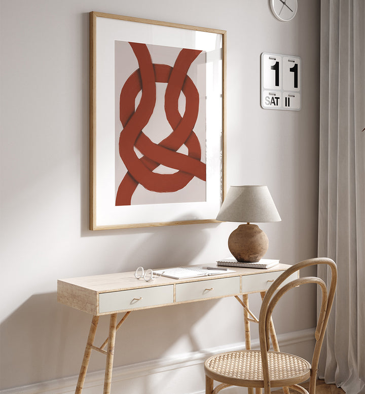 THE RED KNOT , ABSTRACT PAINTINGS