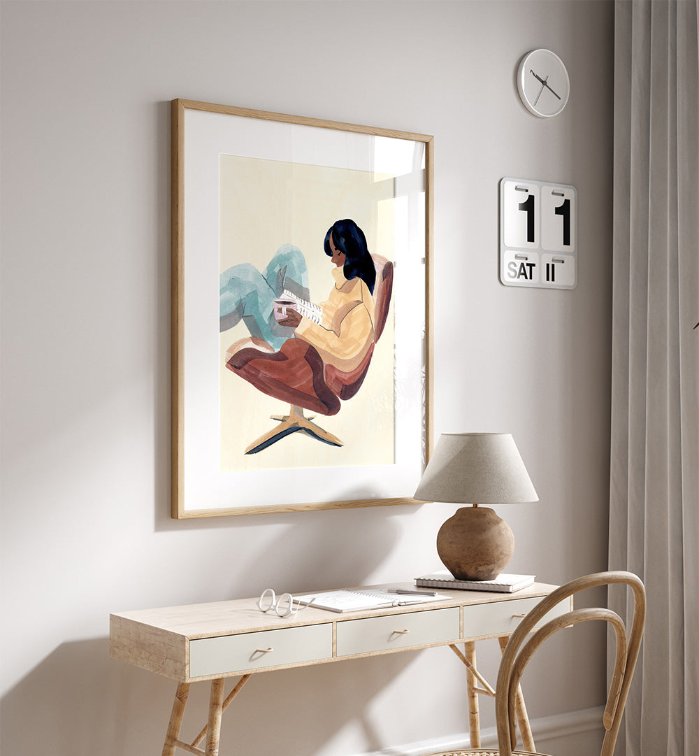 READING CHAIR , FASHION POSTERS