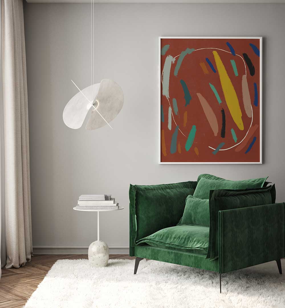 BOLD COLOR BRUSHSTROKES III , ABSTRACT PAINTINGS