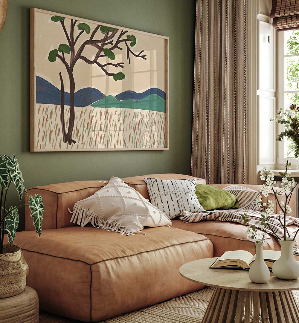 JAPANESE STYLE LANDSCAPE II , LANDSCAPE PAINTINGS