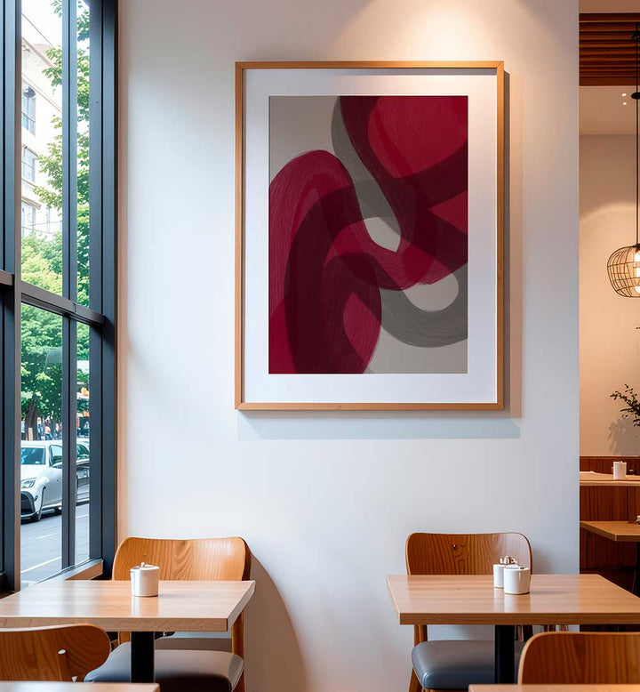 COLOUR PALETTE BURGUNDY XV , ABSTRACT PAINTINGS