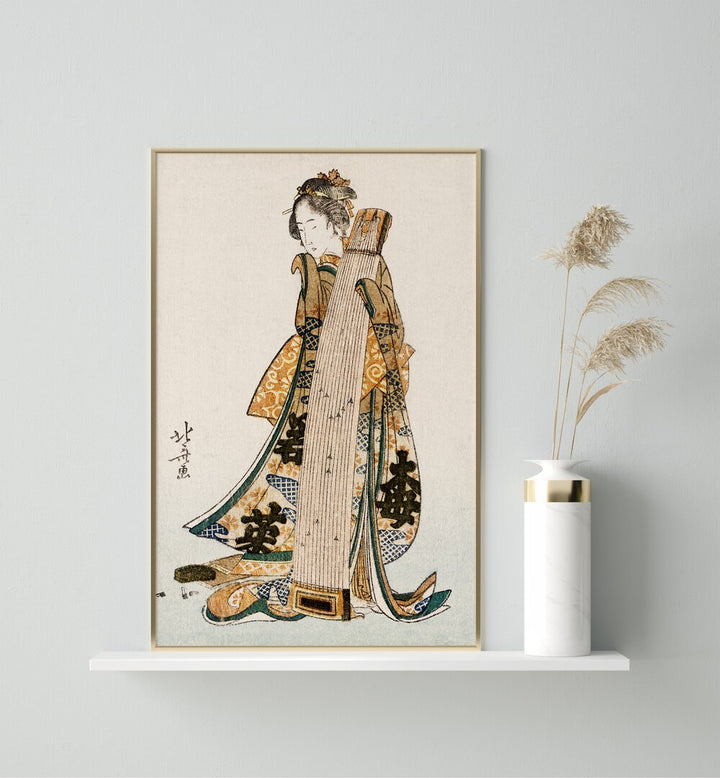 JAPANESE WOMAN , VINTAGE PAINTINGS
