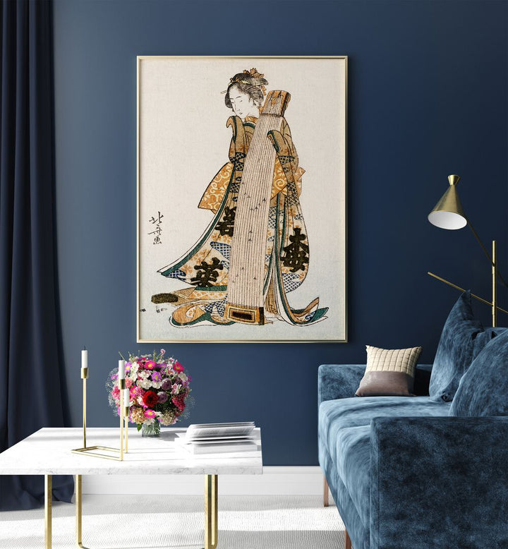 JAPANESE WOMAN , VINTAGE PAINTINGS