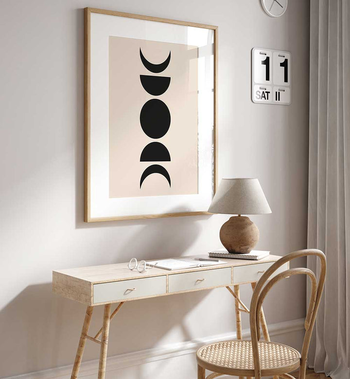 BAUHAUS BOHO BLACK VI , BOHO ART PAINTINGS