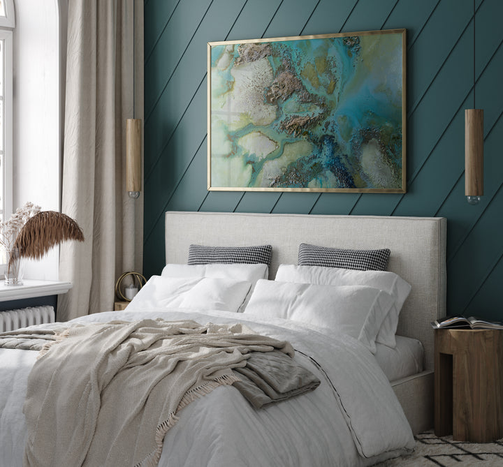 Transform your space with COASTAL- JOURNEY, ABSTRACT PAINTINGS, showcasing serene coastal landscapes in vibrant colors.