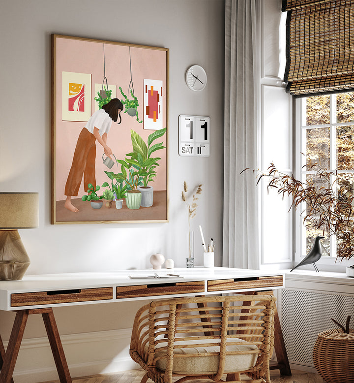 WHERE I DON'T FEEL ALONE , BOHO ART PAINTINGS