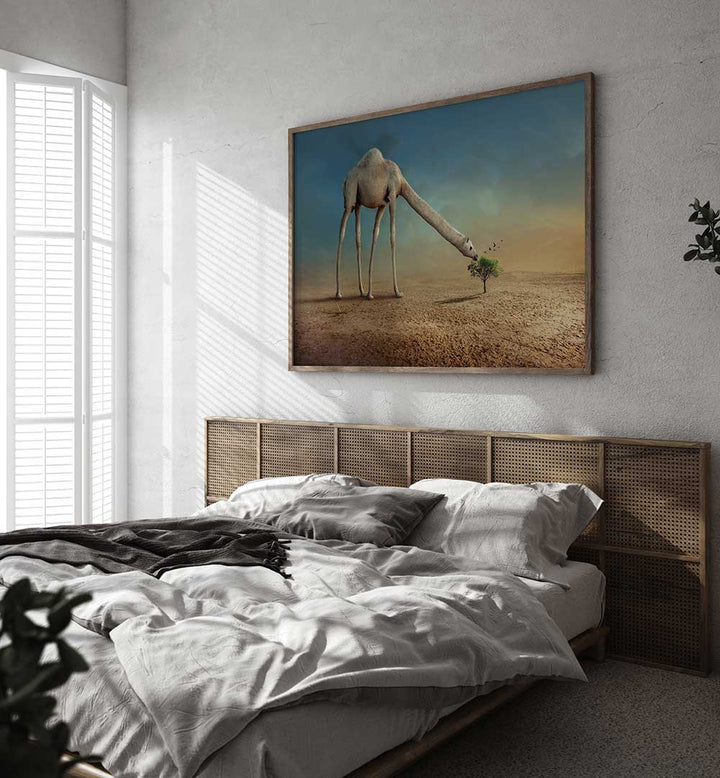 CAMEL AND TREE , PHOTOGRAPHY PRINTS