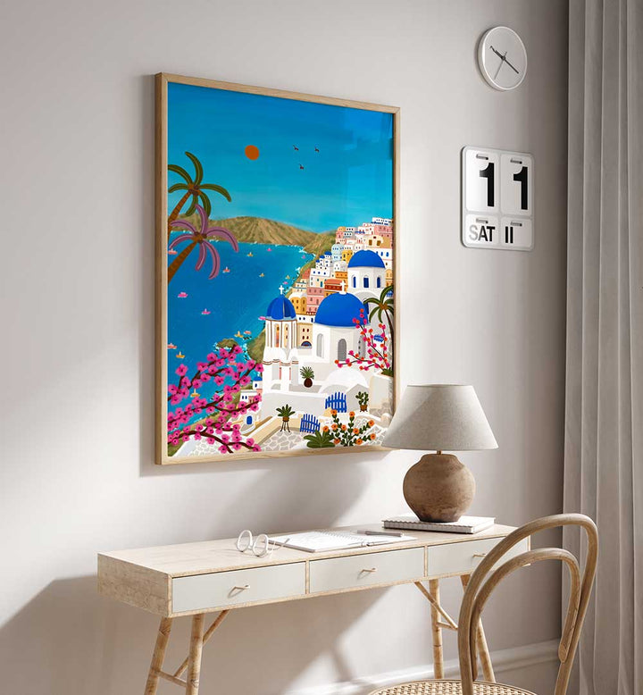 SANTORINI DREAMS , TRAVEL POSTERS