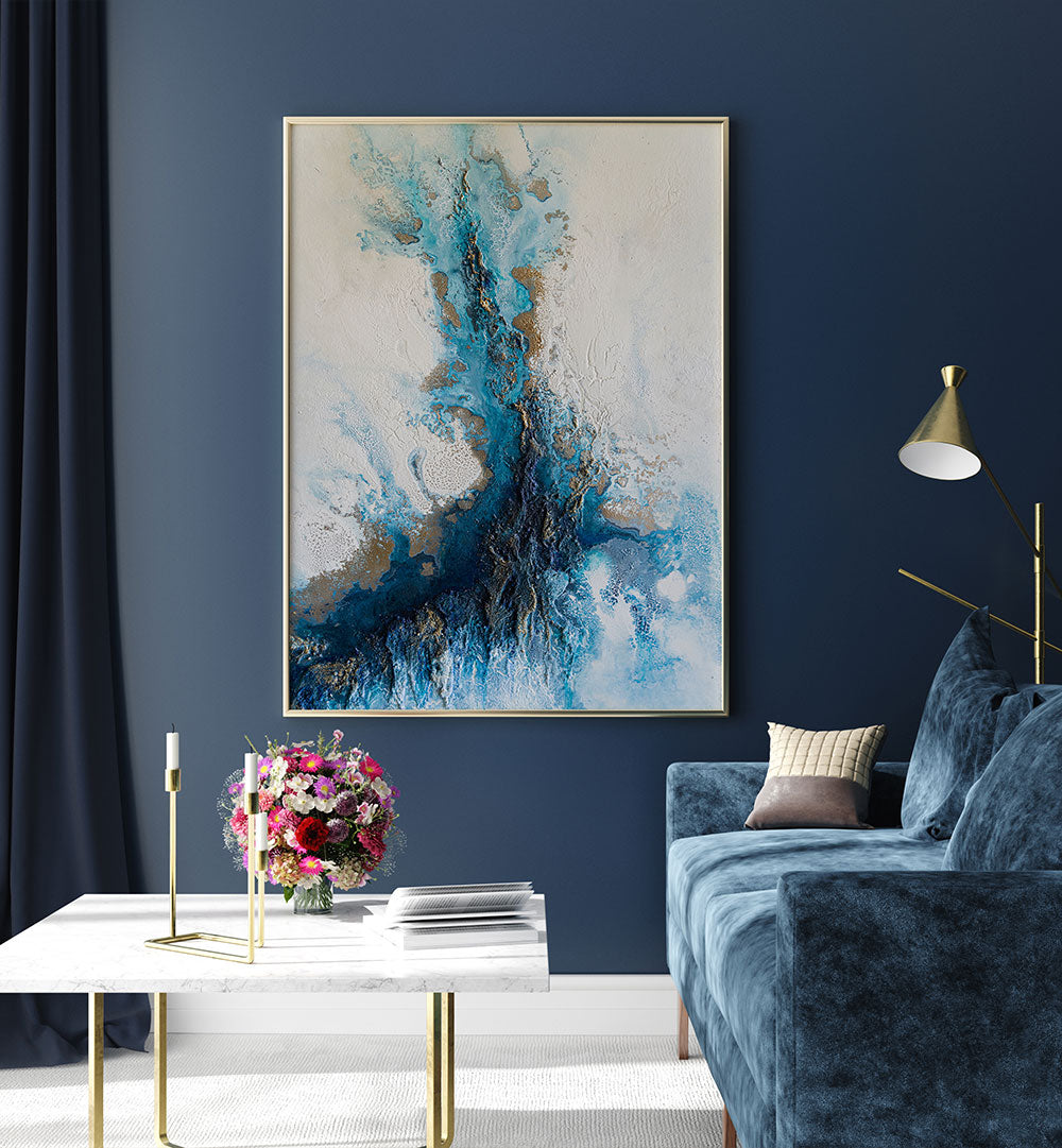 Transform your space with COASTAL RELEASE, ABSTRACT PAINTINGS showcasing vibrant coastal hues and serene textures.