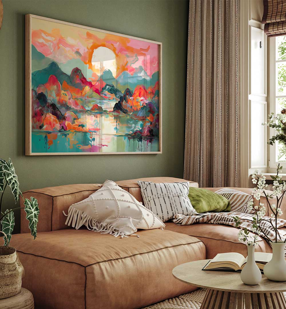 COLORFUL LANDSCAPE , LANDSCAPE PAINTINGS