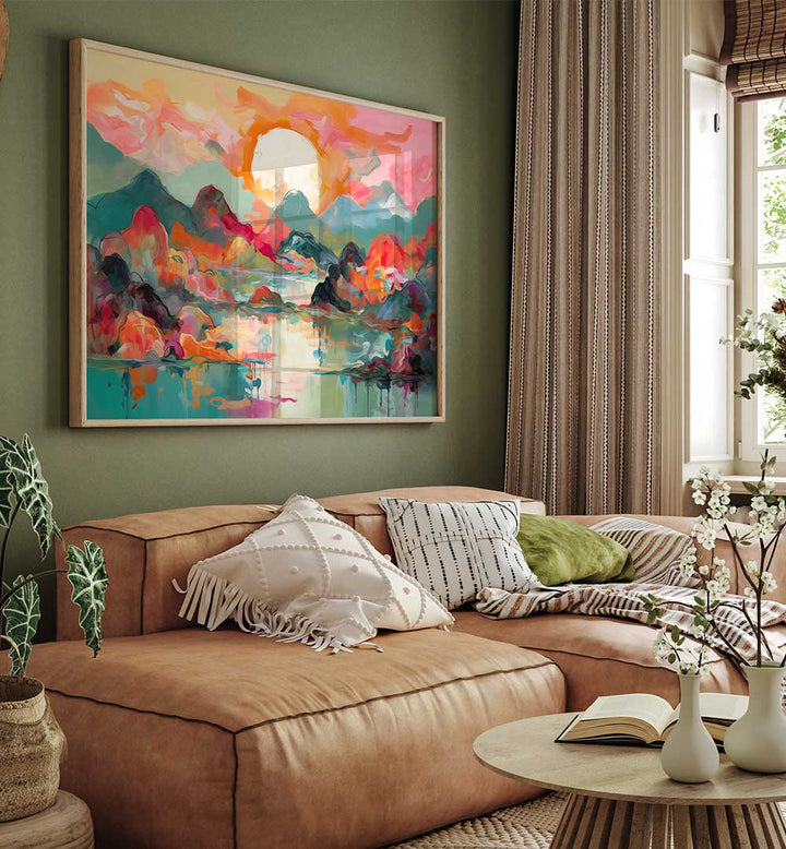 COLORFUL LANDSCAPE , LANDSCAPE PAINTINGS