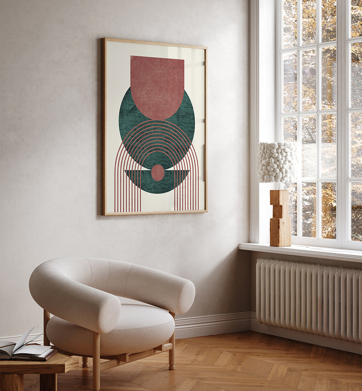 AQUAMARINE MARBLE GEOMETRIC DESIGN , BOHO ART PAINTINGS