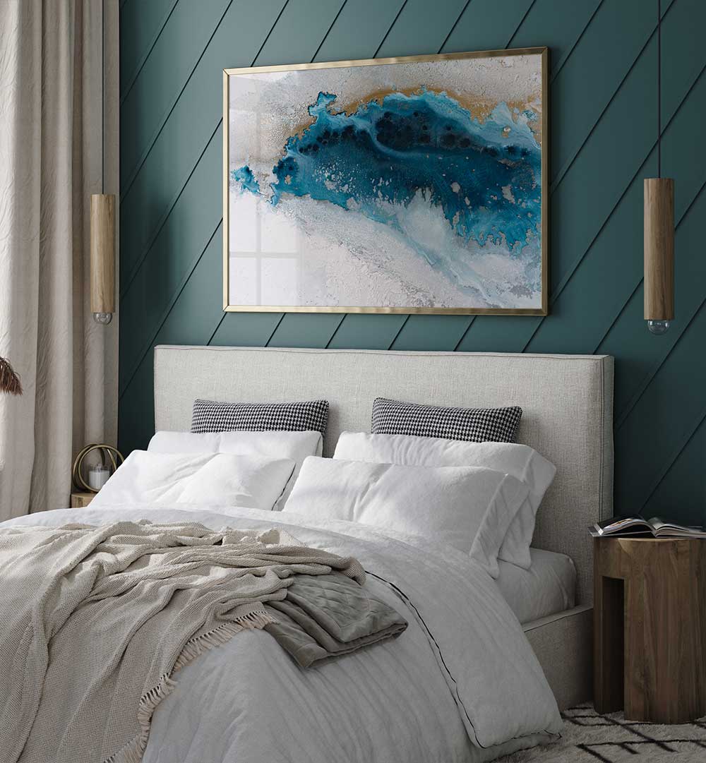 Transform your space with COASTAL ROYAL GLOW, ABSTRACT PAINTINGS, vibrant expressions perfect for any room.