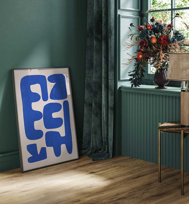 A LIGHT BACKGROUND , ABSTRACT PAINTINGS