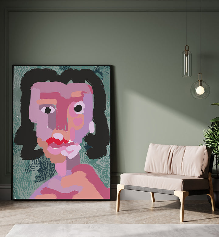 ABSTRACT PORTRAIT PAINTING , PORTRAITS & FIGURATIVE ILLUSTRATIONS