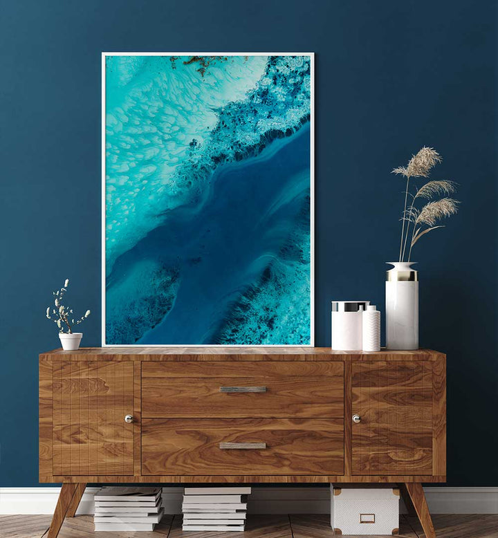 SALT WATER PASSAGE II, ABSTRACT PAINTINGS adds a vibrant touch to your decor with its captivating colors and forms.
