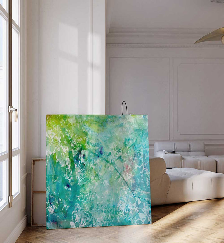 LUSH GREEN HUES , ABSTRACT PAINTINGS