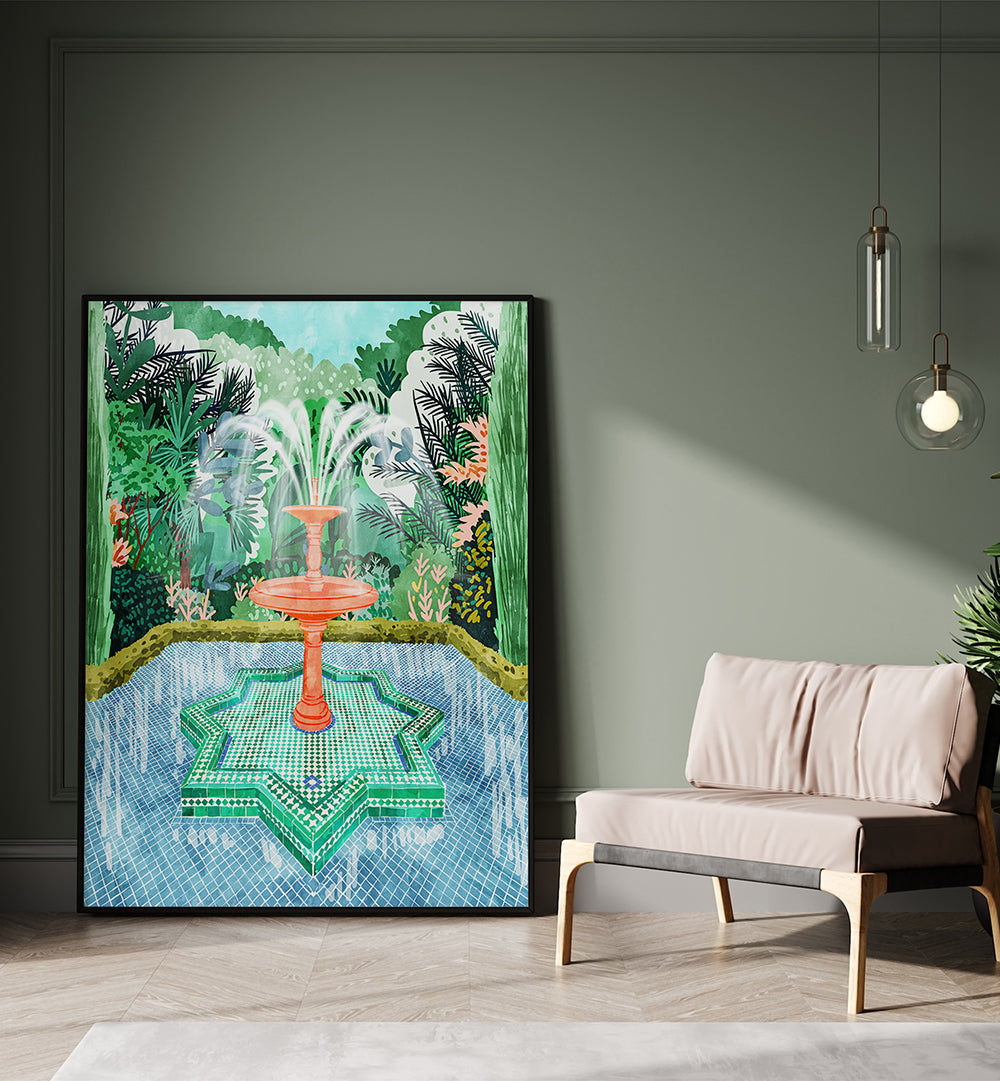 THE FOUNTAIN OF LIFE , LANDSCAPE PAINTINGS