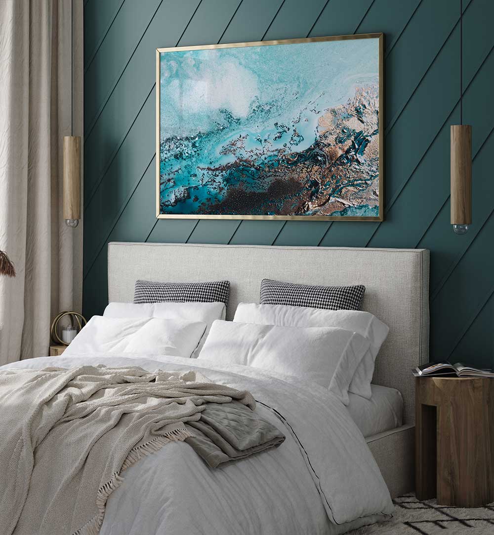 Transform your room with SOFT BLUE ESCAPE, ABSTRACT PAINTINGS, blending tranquility and creativity in soothing hues.